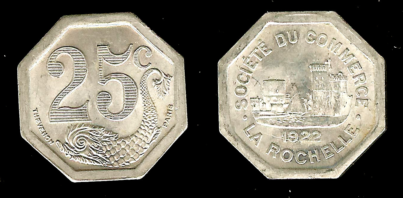Société du commerce La Rochelle - Charente-Maritime (17) 25 cent